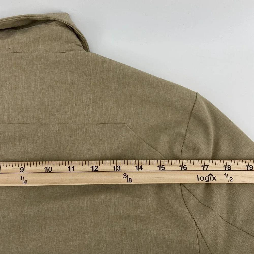 BYLT District Jacket Mens‎ Small Tan District Windbreaker Vent Outdoor Hike